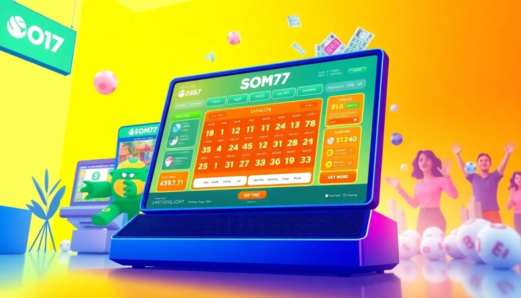 Engage with the vibrant digital lottery experience of SOM777, featuring exciting games and user-friendly design.