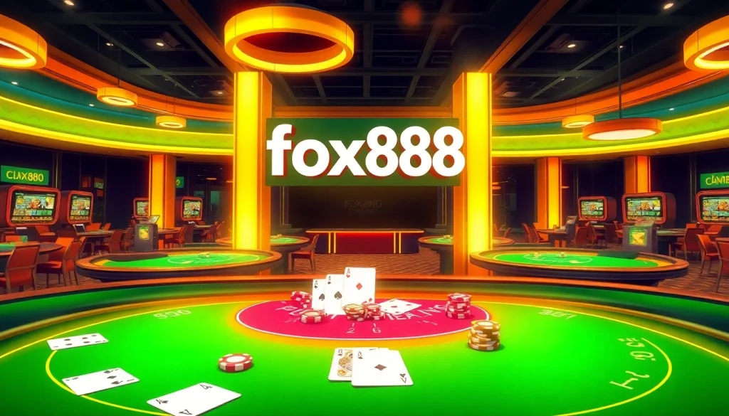 Experience the thrill of fox888 with vibrant online casino games in a modern gaming environment.